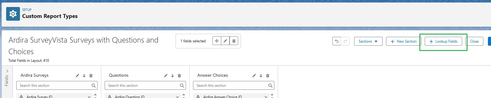 Building a Custom Report Type - SurveyVista