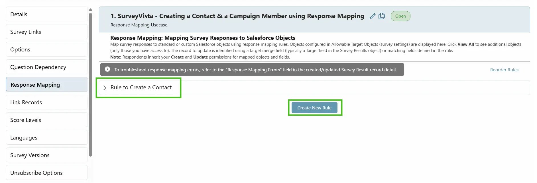 Creating a Contact and a Campaign Member using Response Mapping