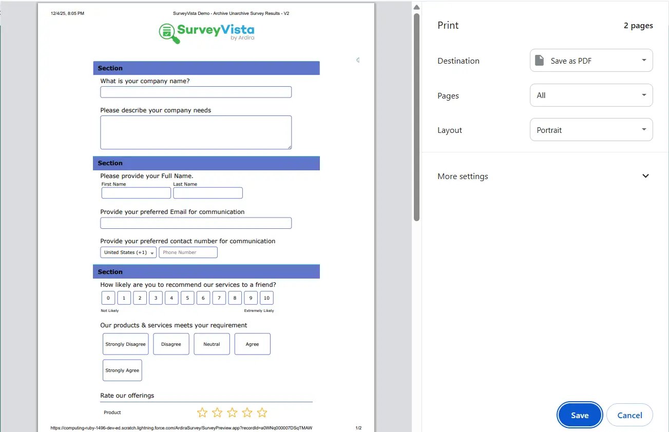 Survey Preview - SurveyVista