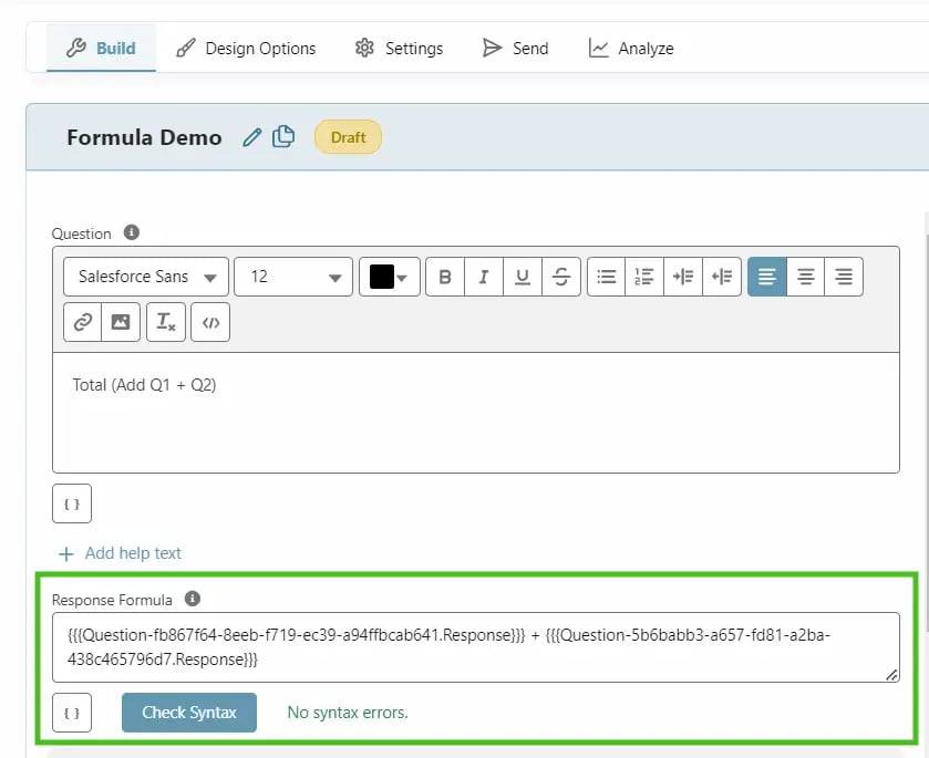 Formula Question - SurveyVista