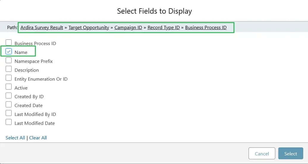 Tabular Report - SurveyVista