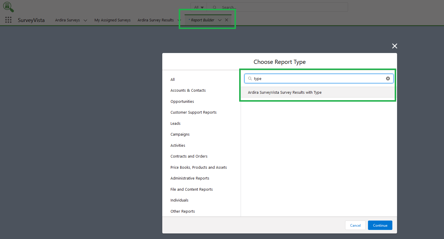 Survey Custom Attributes (such as a Type and Subtype)