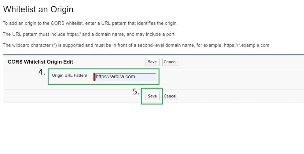 Establish Trust Relationship between Salesforce and your Website