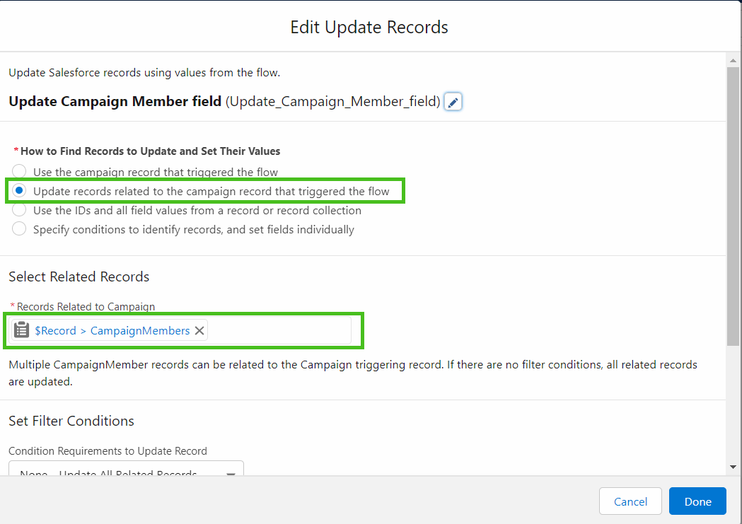 Configure Flow to Send a Survey to Campaign Members on Campaign Status