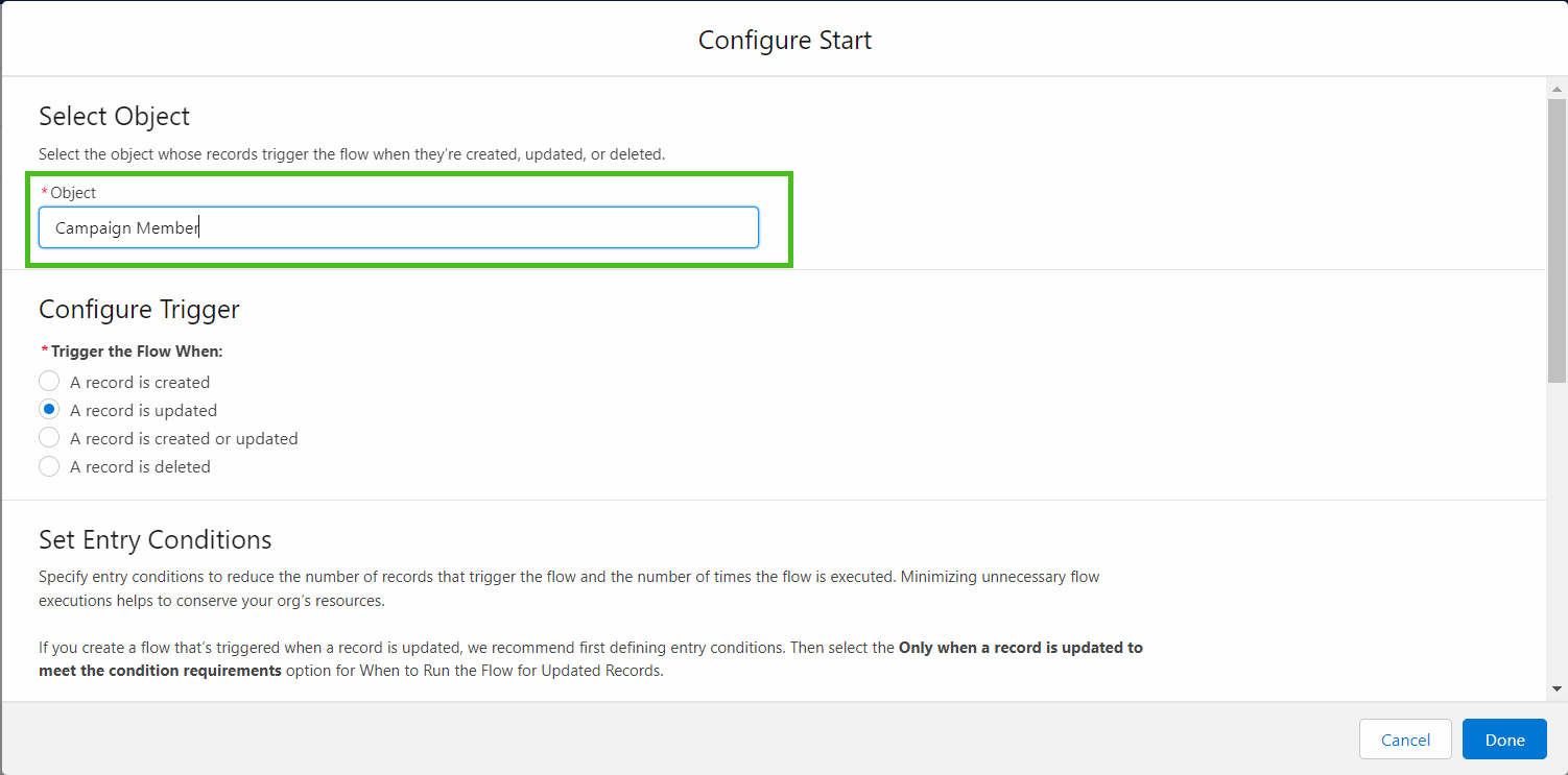 Configure Flow to Send a Survey to Campaign Members on Campaign Status